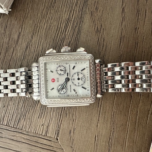 Michelle decco watch with diamond bezzel - Picture 3 of 3